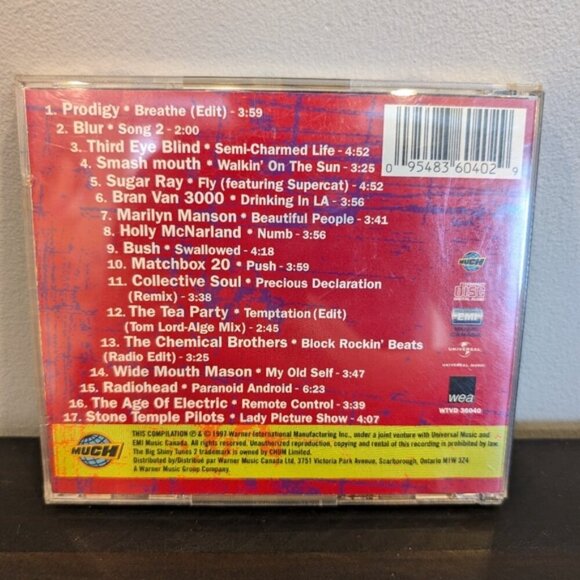 💙 BIG SHINY TUNES 2 Much Music Alternative Rock CD Album Vintage 1997 ~ Tested - Picture 2 of 9